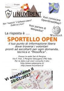 Locandina Sportello Open Pergine
